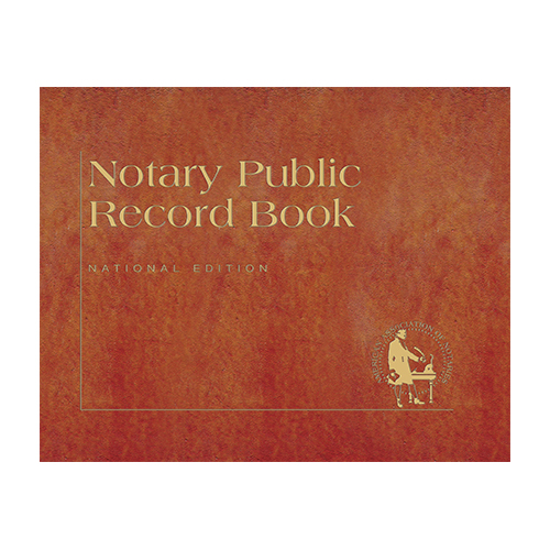 Kansas Notary Public Record Book (Journal ) - Traditional Brown Cover